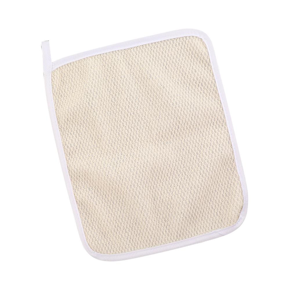 

Exfoliating Face and Body Wash Cloths Nylon Towel Exfoliating Scrub Cloth Soft Weave Bath Cloth бежевый