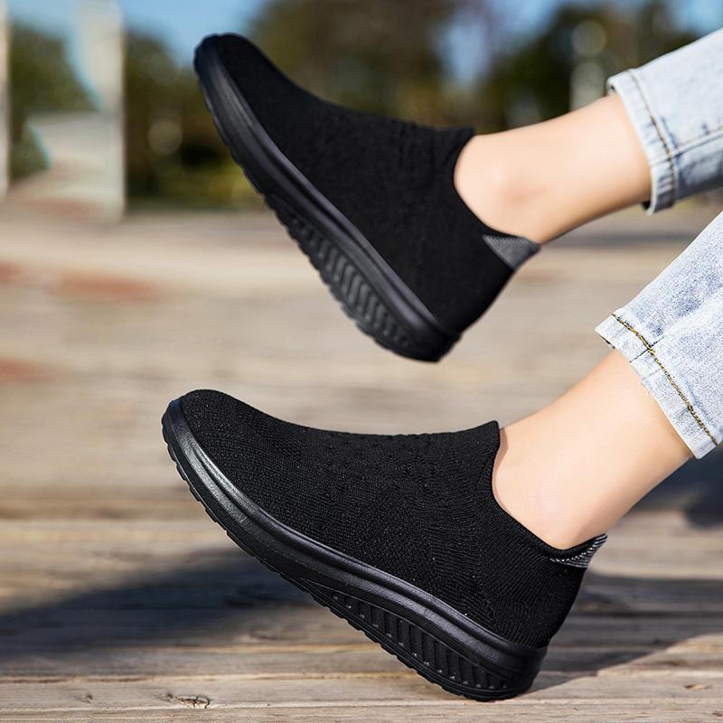 Fashion Fashion Sneakers Women's Mesh Summer Thick Bottom Casual Walking Outdoor Lightweight Breathable Platform Loafers Hot Selling