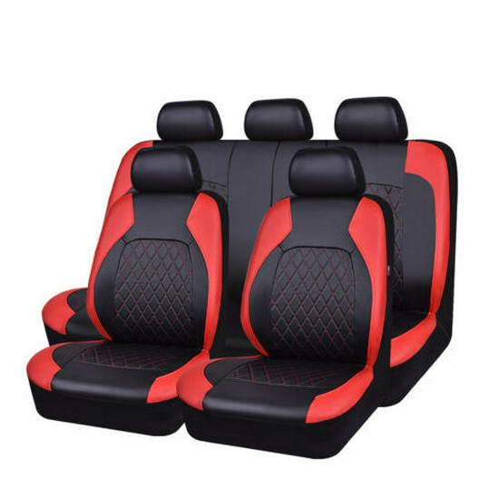 Diamond Quilted Car Seat Cover - PU Leather & PVC for Export To Europe & America