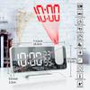 LED Digital Alarm Clock Watch Table Electronic Desktop Clocks USB Wake Up FM Radio Time Projector Temperature Humidity Meter