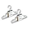 Amber Home Baby No Fluorescent Metal Suitable for 30cm Wide Hangers, 20-Pack, Silver, Agents, Hangers, Elegant, Children, Suits, T-Shirts, Jackets,