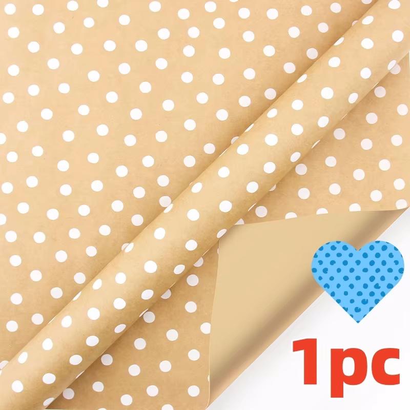 Christmas Gift Wrapping Paper with Snowflake Tree Pattern Paper Roll 16.9"x590" Eco-Friendly Paper Material for Holiday Presents