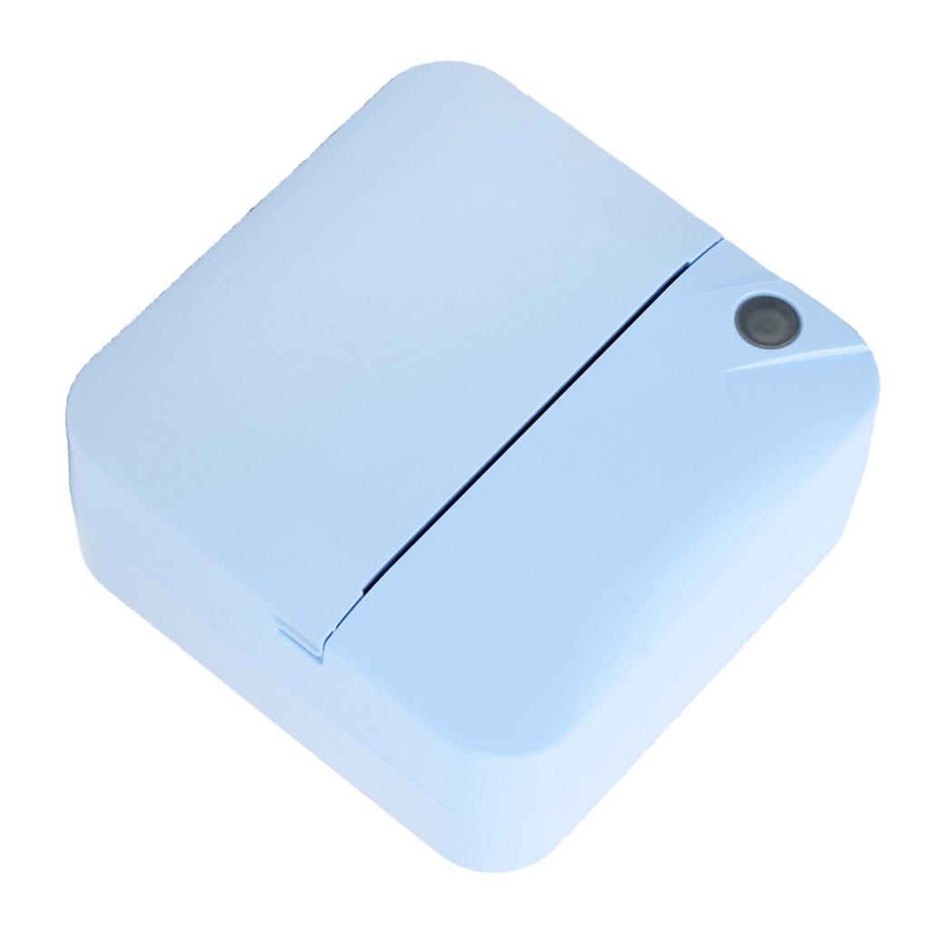 Mini Thermal Printer Bluetooth Inkless Portable Printer Pocket Label Maker with APP for DIY Photos Study Notes Blue
