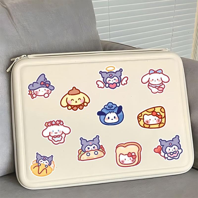 100Pcs/Bag Cute Cartoon Sanrio Stickers My Melody Kuromi Handbag Decoration Stickers Cinnamoroll Children'S Gift Sticker