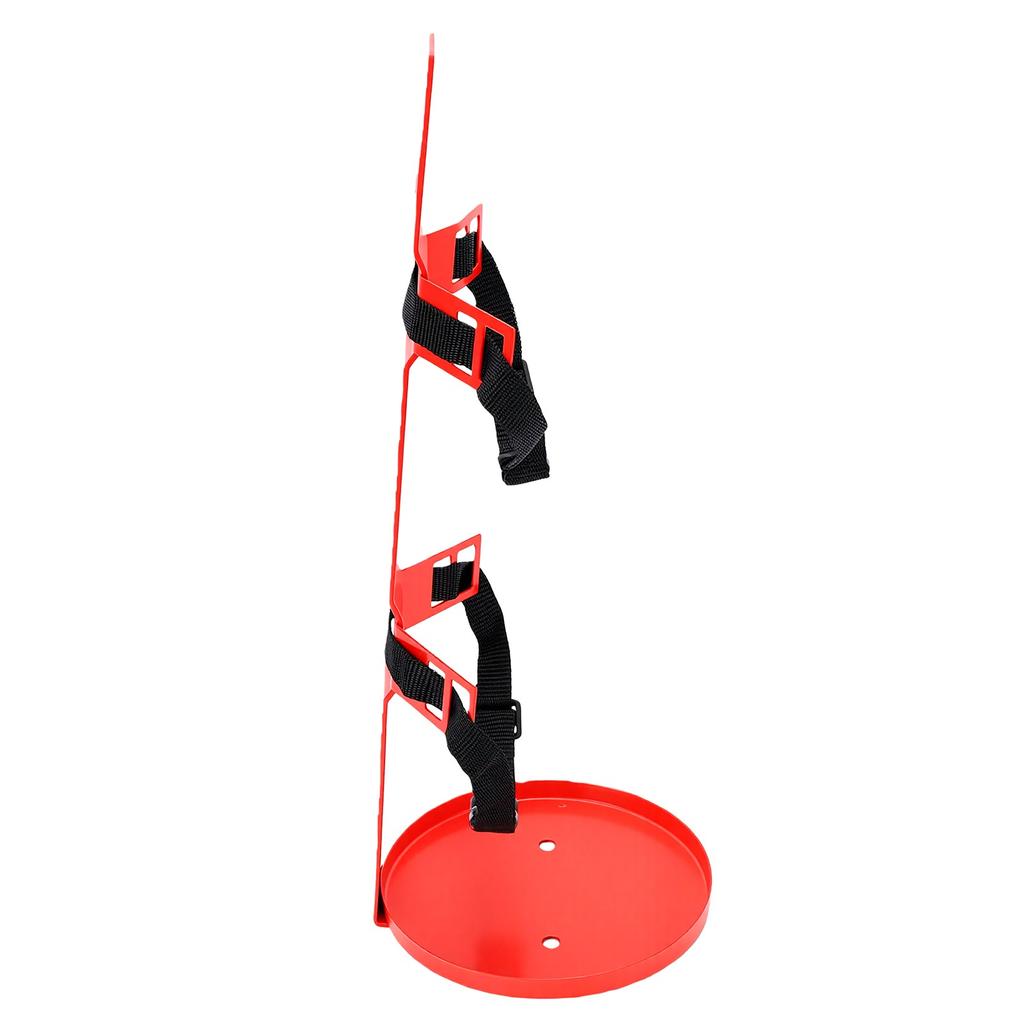 Feuerlöscherhalter, Feuerlöscherhalterung mit Ablage, Nylon-Gurte, Schnellverschluss und Rostfrei für 5-6 kg Feuerlöscher