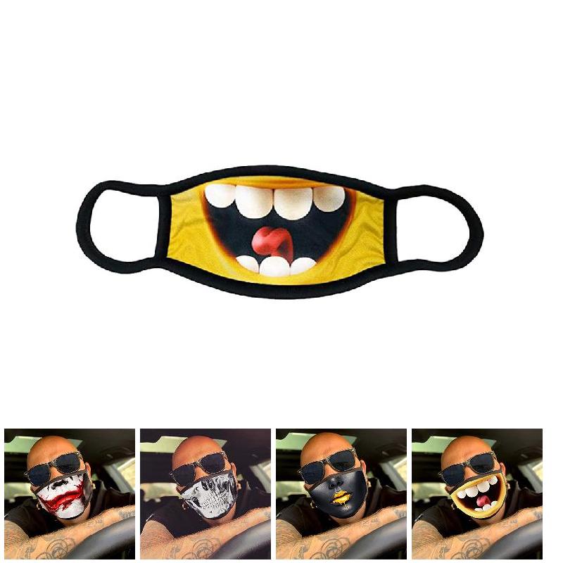 Lustige Gesichtsausdrucksmaske Waschbare und wiederverwendbare Gesichtsmasken für Männer Frauen Erwachsene Ältere