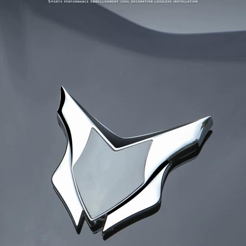 Suitable for mini beam of light car COOPER/JCW car metal decorative sticker 3D three-dimensional car logo shield
