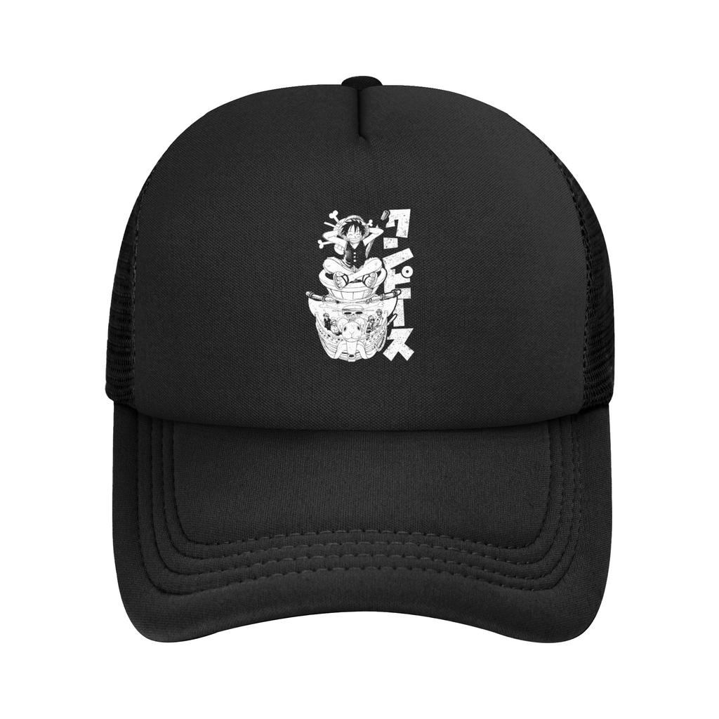 Mihawk Onepieces Flag Trucker Hat Unisex Sport Mesh Baseball Cap Polyester Adjustable Sports Cap