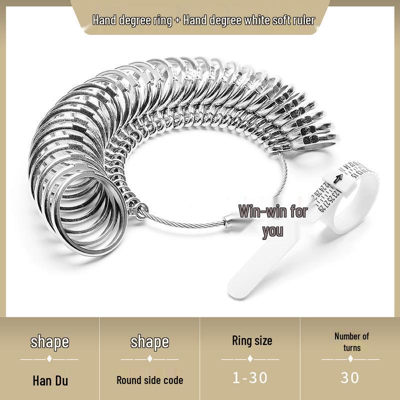 Soft Ring Size Measuring Tool - Accurate Finger Ruler for UK, Europe, Japan, Korea, Hong Kong