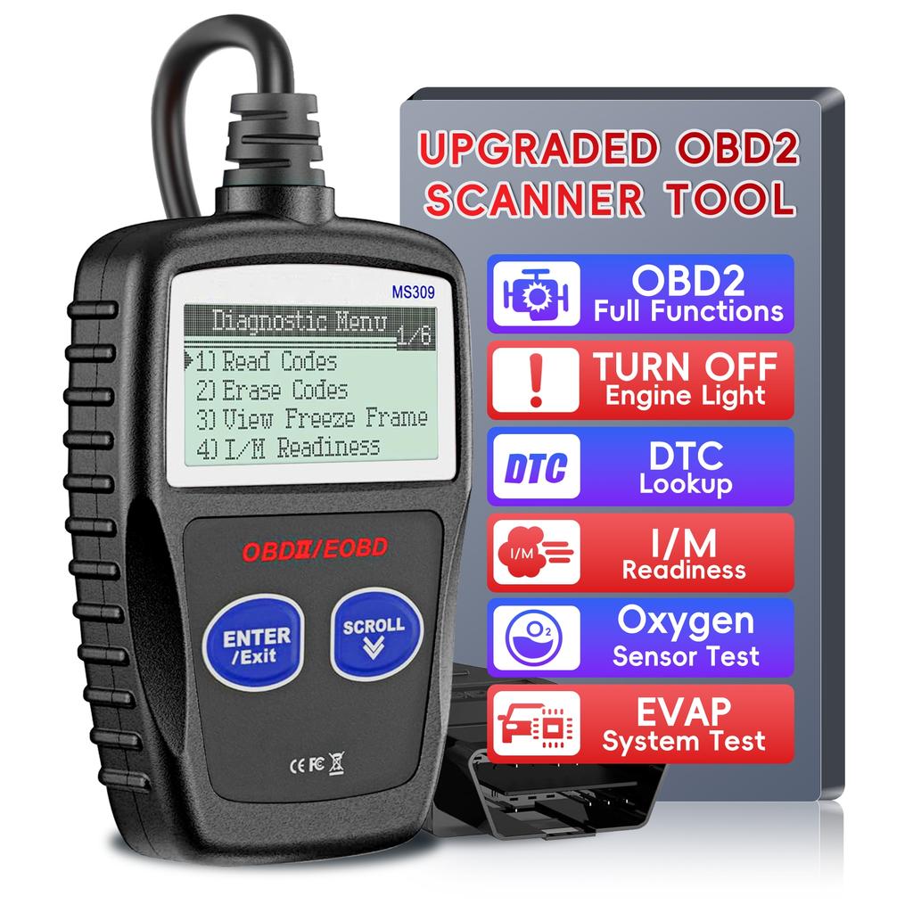 Autoskener OBD2 Čtečka kódů Skener závad motoru Diagnostický skenovací nástroj CAN pro všechna auta s protokolem OBD II od roku 1996