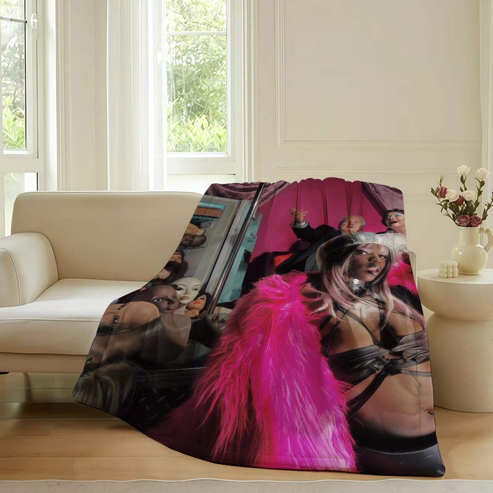 Female singer Theodora Blanket For Sofa Office Bed Plane Travel Sleep Read Relax Camping Soft And Warm
