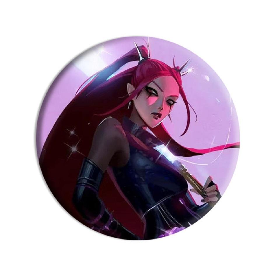 Kpop Demon Hunters Badges Jewelry Accessories Bag Decor Anime Saja Boys Rumi Zoey Jinu Tinplate Button Brooch Toy Gifts for Fans