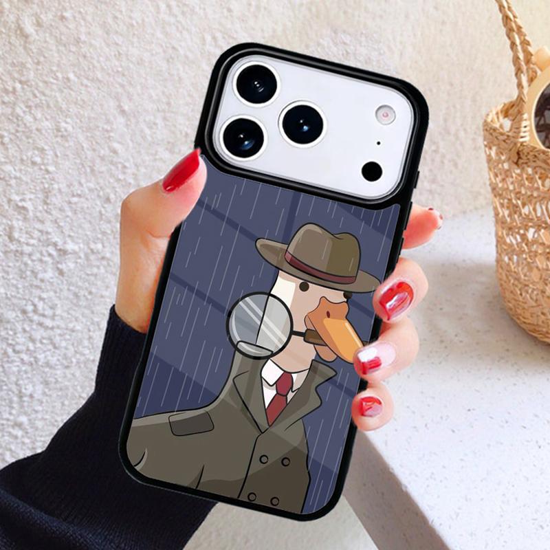 Cartoon Cute Goose Phone Case For iPhone 17 Air 16 15 14 13 12 11 Pro Max Plus