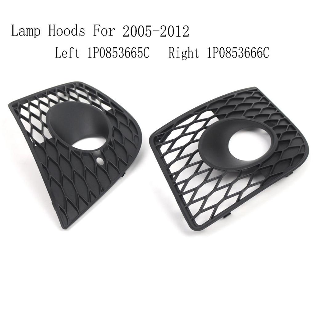 Well-Front Bumper Fog Light Cover Grille Lamp Hoods For Seat Leon Cupra 2005-2012
