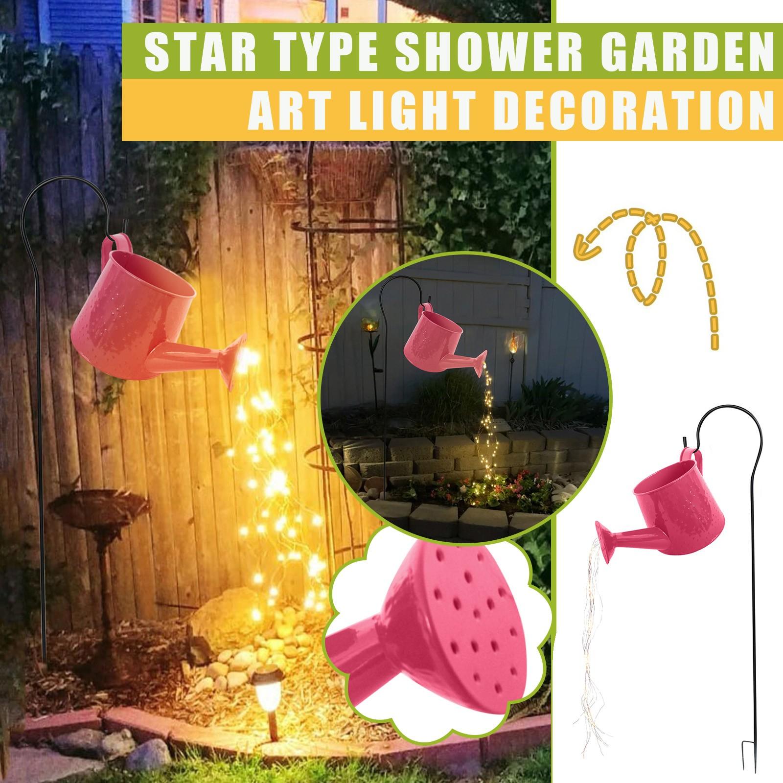 

Звездный тип Садовый художественный светильник для украшения сада на открытом воздухе розовый