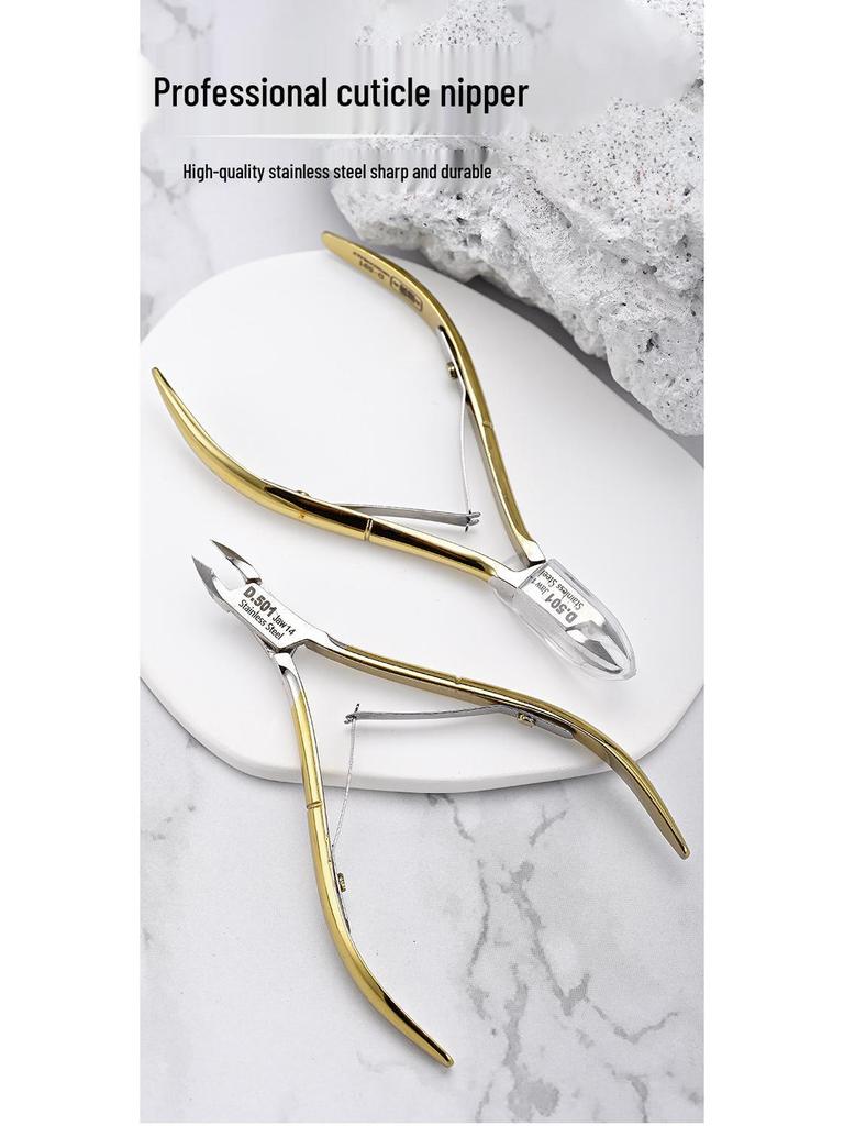Easy Cut D-501 Stainless Steel Cuticle Nipper & Clipper Set - Professional Vietnamese Style Manicure Tools
