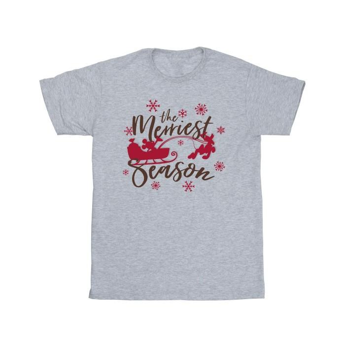 Disney Girls Mickey Mouse Sleigh T-Shirt