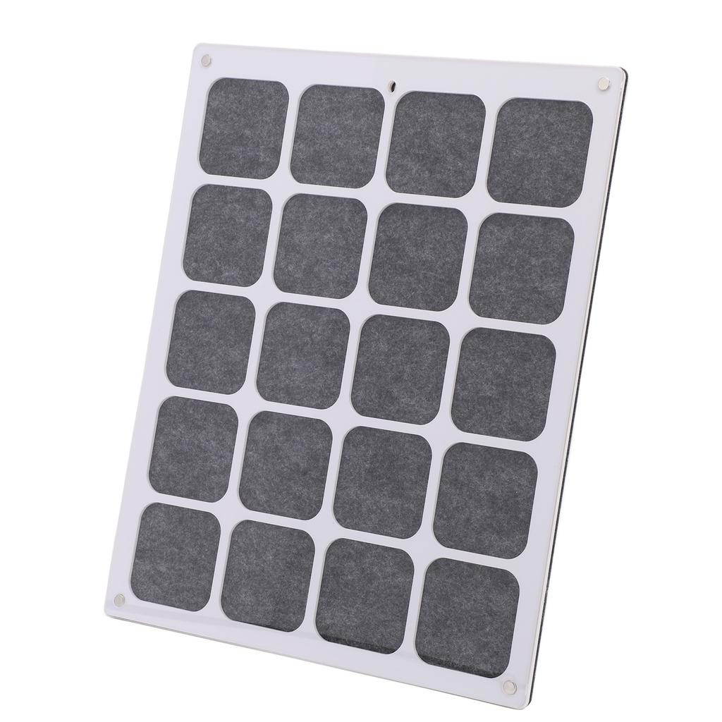 Medal Display Case Magnetic Transparent Cover Felt Pad Dustproof Pin Collection Display Box