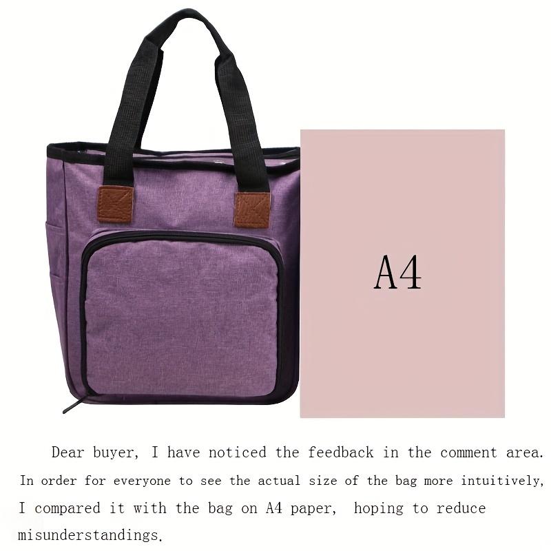 1pc Knitting Yarn Organizer, Knitting Bag Organizer, Yarn Storage Bag, Large Capacity Crochet Tote Portable Bag For Yarn