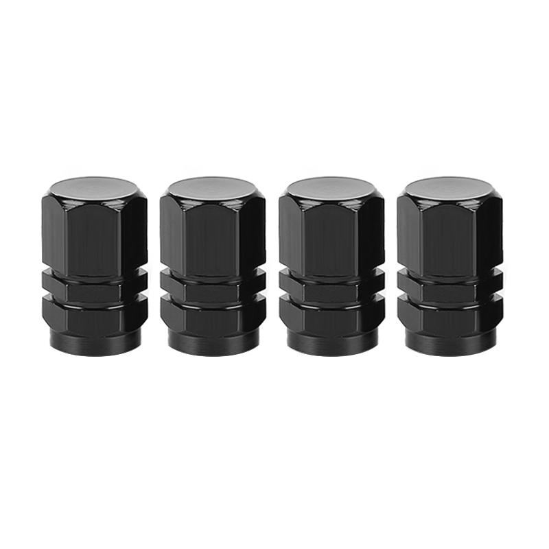 4 Pcs/set Aluminum Alloy Car  Valve  Cap Colored Valve Core Cover Auto Parts