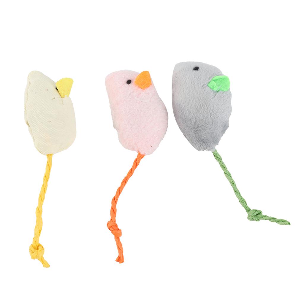 Plush Mouse Toy Simulation Interactive Cat Mouse Toy for Indoor Cats and Kittens
