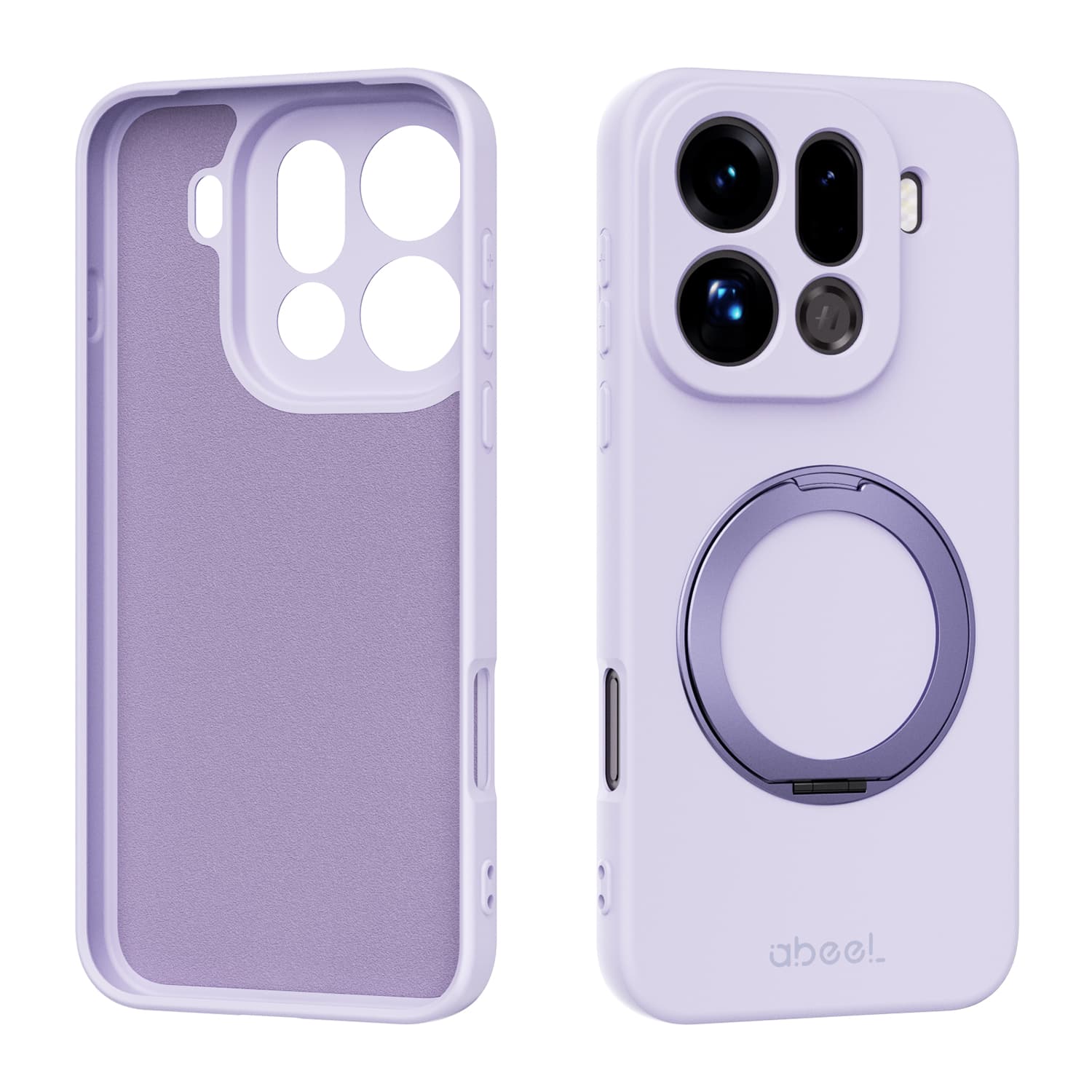 

X9Pro Magnetic Phone Case for Oppo Find X9 Pro Camera Lens Bumper Bracket Skin-friendly Feel Liquid Silicone Protective Cover OPPO Find X9 Pro светло-фиолетовый