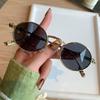 Retro Small Frame Punk Hip Hop Round Sunglasses - European & American Street Style for Women