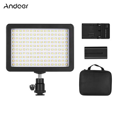 W160 LED Video Light Camera Lamp Dimmable 5600K Color Temperaure with 3 Filters/ 2500mAh