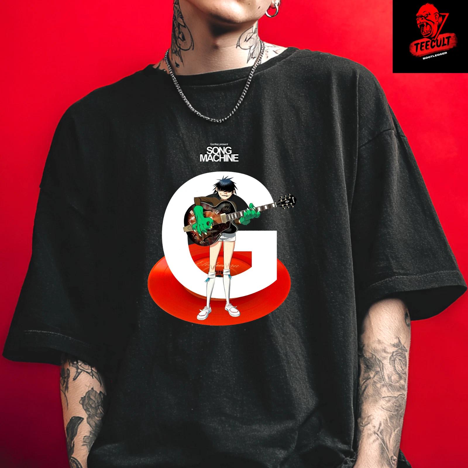 Men s and Women s T-shirts Gorillaz Song Machine Indie Alternative Unisex Heavy Cotton XXXL