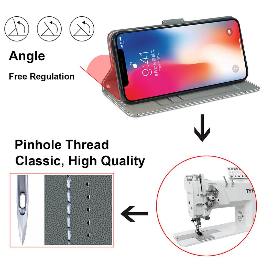 White Cloud Blue Butterfly PU Leather Wallet Flip Photo Frame Book Case for iPhone Samsung Huawei Honor Xiaomi Redmi Oppo Sony Motorola Nokia Google