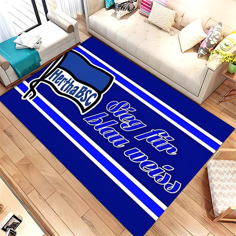 Hertha Berliner Sport Club (19) Rug Suitable For Living Rooms Bedrooms Computer Rooms Dining Areas And Placement Under Tables And Chairs Also An Ideal