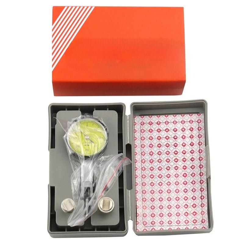 0-0.8mm Lever Dial Indicator Gauge With Measuring Probes Mechanical Micrometer Measuring Tools Dial Bore Gauge Test Indicators