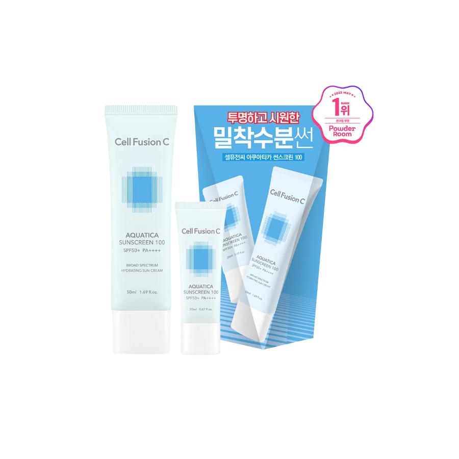 

CellFusion C Aquatica Охлаждающий солнцезащитный крем 50 мл + 35 мл Набор SPF50+ PA++++ 1 set