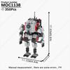 MOOXI Película Juego Robot Mecha Tanque Modelo Ladrillos MOC Creativo DIY Bloques de Construcción Ensamblados Compatibles Con Juguetes de Colección de Figuras