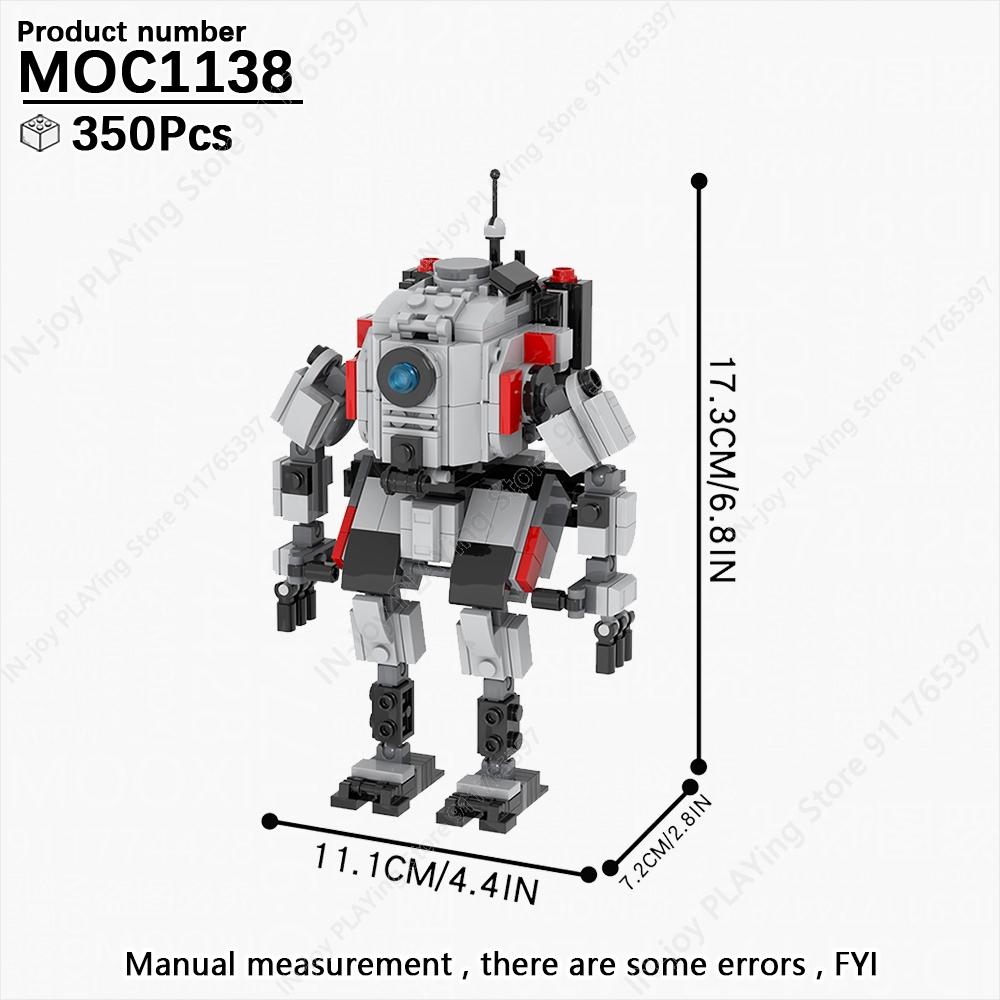 MOOXI Película Juego Robot Mecha Tanque Modelo Ladrillos MOC Creativo DIY Bloques de Construcción Ensamblados Compatibles Con Juguetes de Colección de Figuras