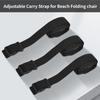 3Pcs Carry Strap for Beach Chair Heavy Duty Scooter Carry Strap Durable Adjustable Shoulder Strap for Yoga Mat Folding Chair