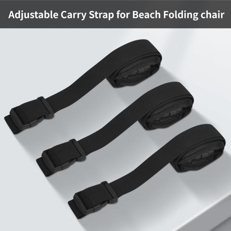 3Pcs Carry Strap for Beach Chair Heavy Duty Scooter Carry Strap Durable Adjustable Shoulder Strap for Yoga Mat Folding Chair