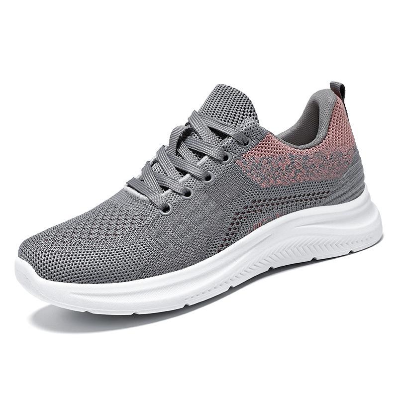 Women's Fly-knit Lightweight Breathable Mesh Shoes, Slip-on Running Shoes, Casual Sports Shoes for Women.