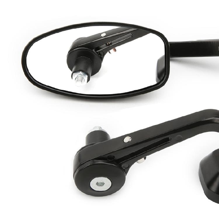 2 Peças Espelhos Retrovisores Universais 7/8" 22mm para Guidão de Motocicleta Scooters Espelho Retrovisor