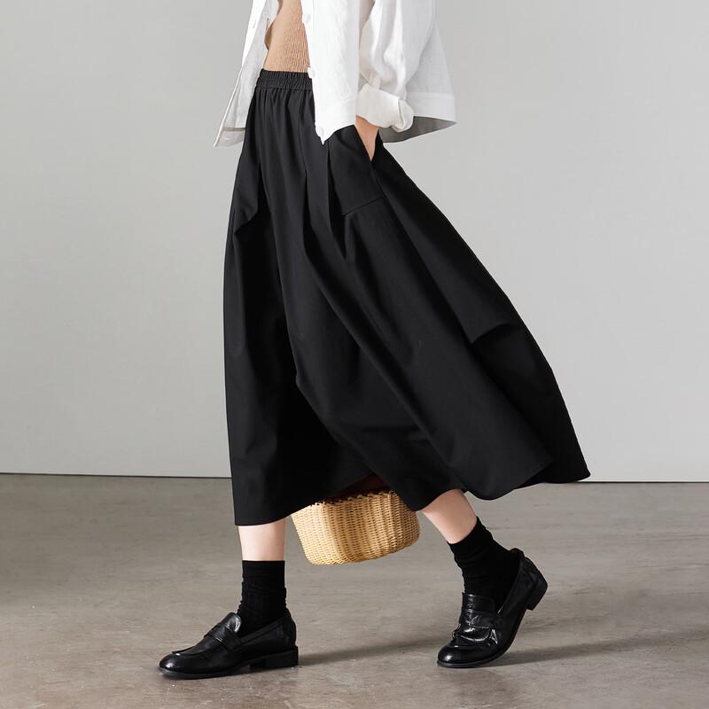 

SOFSIL 2026 Spring High-Waisted Tulip Midi Skirt 28/L