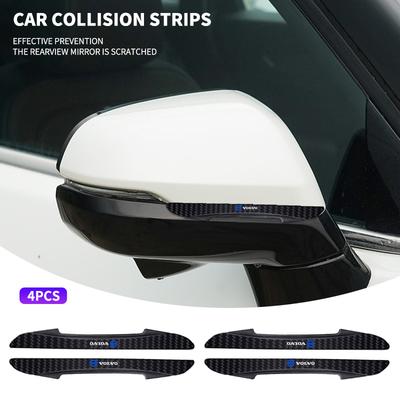 4pcs Car Carbon Fiber Pattern Anti-Collision Strips For XC-Classic V60 V40 XC90 S60 XC60 V70 S90 XC40 V90 C40 S40 S80L