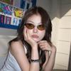1PC Retro Small Oval Frame Sunglasses Women Vintage Cat Eye Metal Color Sun Glasses Men Fashion Eyewear