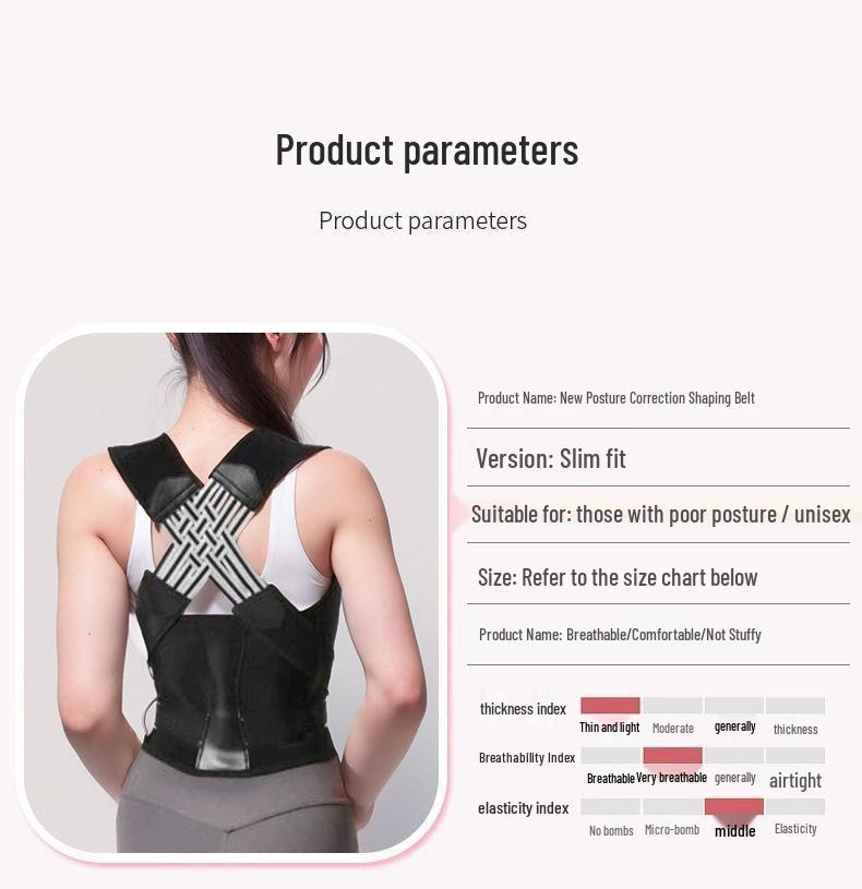 Posture Corrector Strap for Adults & Students – Unisex, Invisible Back Support.