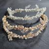 SLBRIDAL Handmade Ins Style Luxury Rhinestone Crystal Porcelain Flower Bridal Tiara Wedding Bridesmaids Crown Women Hair Jewelry