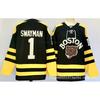 Mens Retro Embroidered Ice Hockey Jersey Team Bear 63 Training Uniform Adult Players