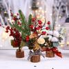 Urlaub Fake Tree Branch Berry Flower Christmas Showcase Ornament Desktop Decor
