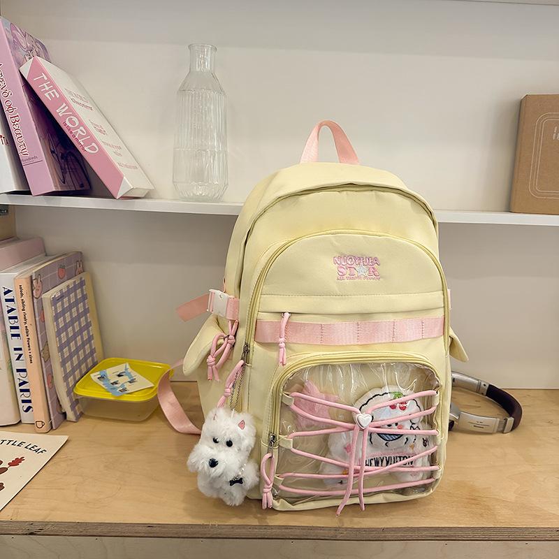 School bag 2025 new niche design fashion versatile backpack large capacity leisure sports style school bag travel shoulder bag