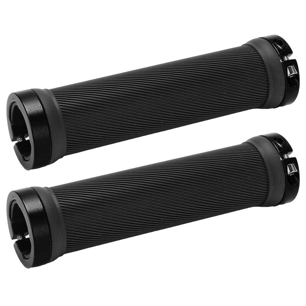 2 szt. Chwyty Rowerowe Gumowe Antypoślizgowe Kierownica Rowerowa z Plastikowymi Osłonkami na 22 mm Rower Szosowy Górski Zamiennik