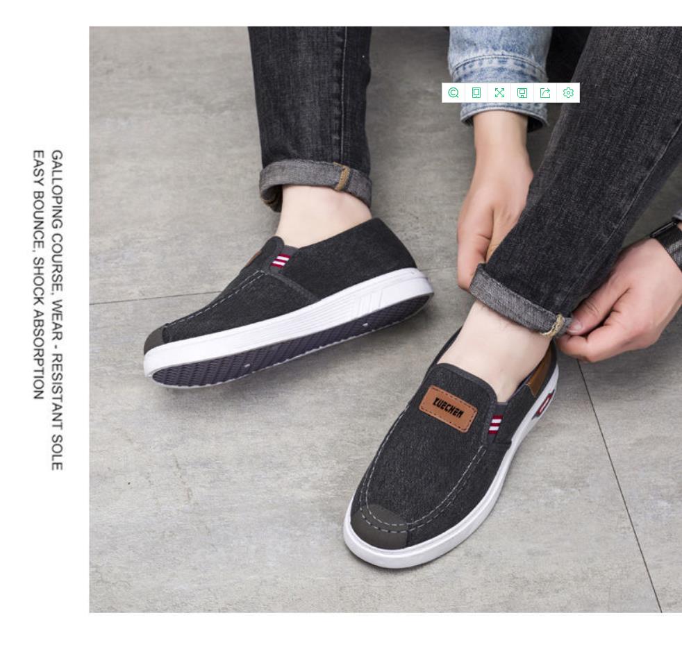 Fashion Men Casual Shoes Yuechen New Old Beijing Cloth Denim Men Sneakers Non-slip Wear-resistant Low-top Canvas Shoes