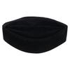 A52E Muslim Kufi Hat for Men Islam Prayer Lightweight Black Skull Cap Turban Bonnet Unique Design Topi Ramadan Gift
